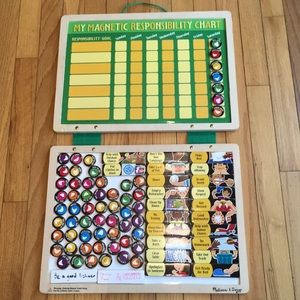 🚗Melissa & Doug Magnetic Responsibility Chart